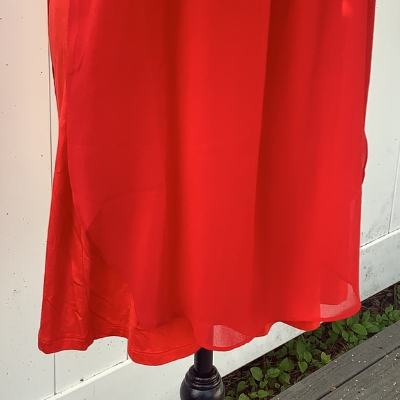 ⭐️ Bogo ⭐️ 🍓 THML coral red sz XS mini stretch dress - Picture 3 of 11